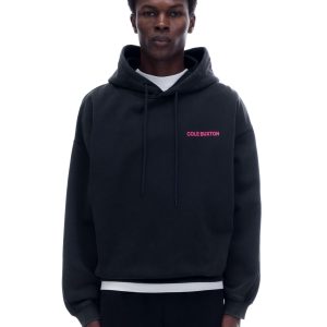 Cole Buxton Sportswear Vintage Black / Pink Hoodie | Fragment Clothing - View 2