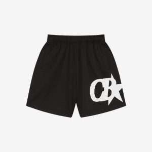 Cole Buxton Star Black Mesh Shorts | Fragment Clothing