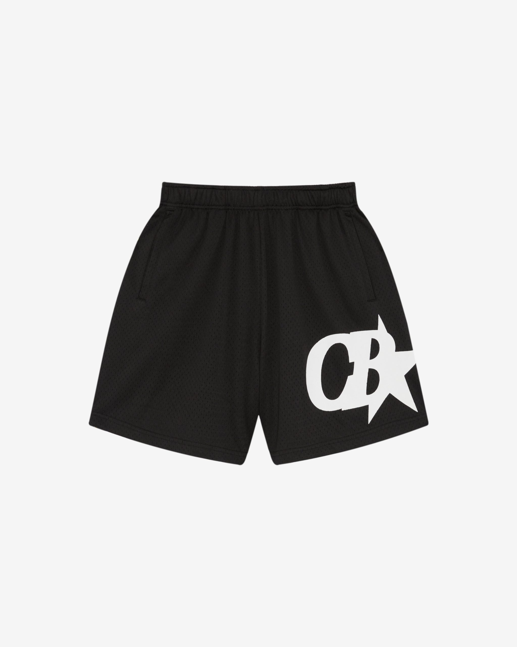 Cole Buxton Star Black Mesh Shorts (2) Cole Buxton Star Black Mesh Shorts | Fragment Clothing