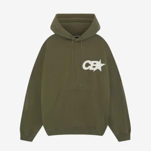 Cole Buxton Star Racing Khaaki Hoodie | Fragment Clothing - View 2