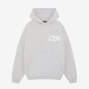 Cole Buxton Star Racing Light Grey Marl Hoodie | Fragment Clothing - View 2