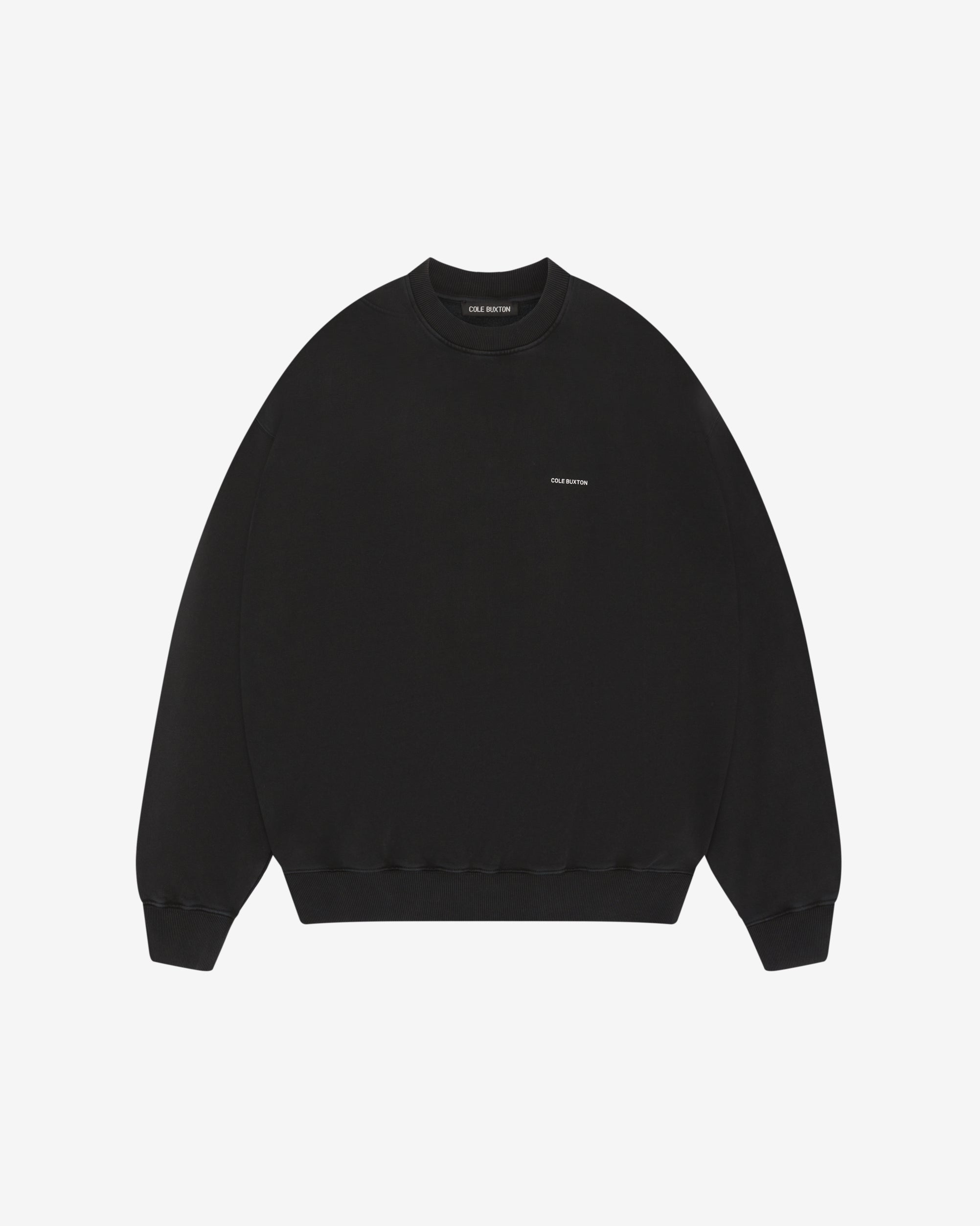 Cole Buxton Vintage Black Mini Logo Sweatshirt (3) Cole Buxton Vintage Black Mini Logo Sweatshirt | Fragment Clothing