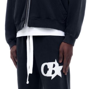 Cole Buxton Vintage Black Star Sweatpants (1) | Fragment Clothing