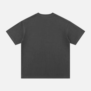 EVISU Oriental Panther Print Crewneck Tee - Charcoal | Fragment Clothing - View 2