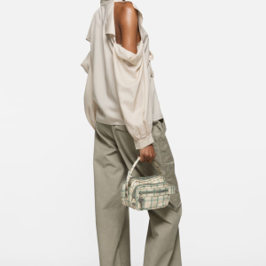 Camero Kit check crossbody bag Grey | Fragment Clothing - View 2
