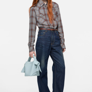 Musubi Mini shoulder bag Dusty Blue | Fragment Clothing - View 2