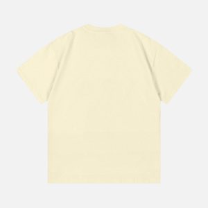 EVISU Spray Effect High Heel Seagull T-Shirt - Off-White | Fragment Clothing - View 2