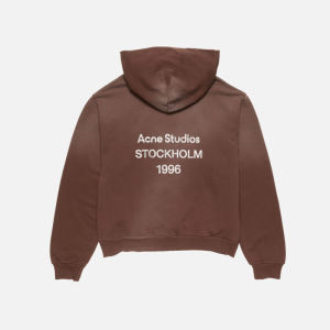 Fleece logo hoodie Chocolate Brown | Fragment Clothing - View 2
