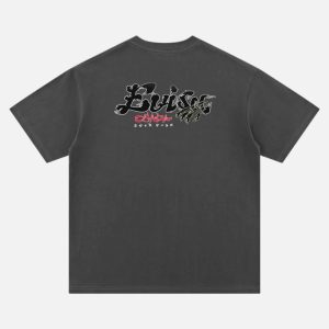 EVISU Claw Marks Seagull Graphic T Shirt - Washed Black | Fragment Clothing - View 2