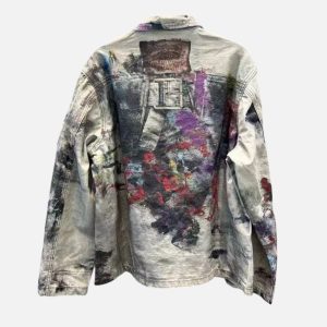Acne Studios Multicolor Paint Splatter Workwear Jacket | Fragment Clothing - View 2