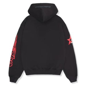 Broken Planet Performance Zip-Up Soot Black Hoodie White | Fragment Clothing - View 2