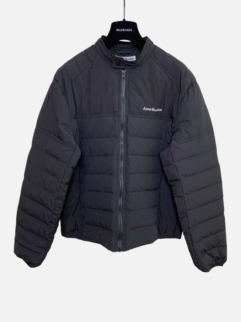 Acne Studios Black Quilted Nylon Zip Jacket Acne Studios Black Quilted Nylon Zip Jacket | Fragment Clothing