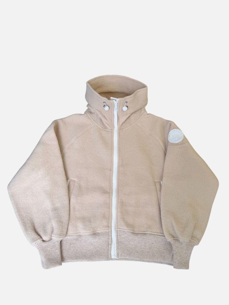 Canada Goose Beige White Disc Wool Fleece Jacket Canada Goose Beige White Disc Wool Fleece Jacket | Fragment Clothing