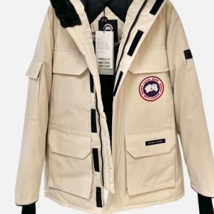 Canada Goose Light Beige Expedition Down Parka Jacket | Fragment Clothing