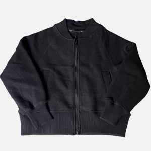 Canada Goose Black Knit Fleece Bomber Jacket | Fragment Clothing