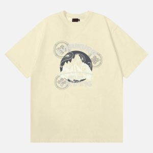 EVISUKURO Circular Emblem T-Shirt – Off White | Fragment Clothing