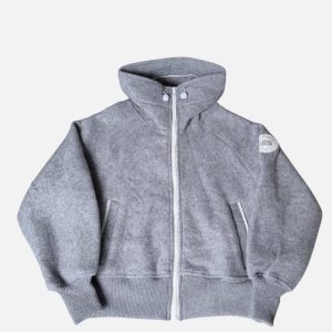 Canada Goose Grey White Disc Wool Fleece Jacket | Fragment Clothing