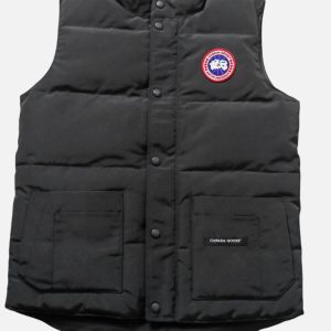 Canada Goose Black Freestyle Crew Puffer Vest | Fragment Clothing