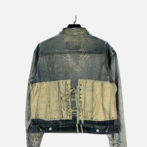 Acne Studios Orset Multi-Wash Panelled Denim Jacket | Fragment Clothing - View 2