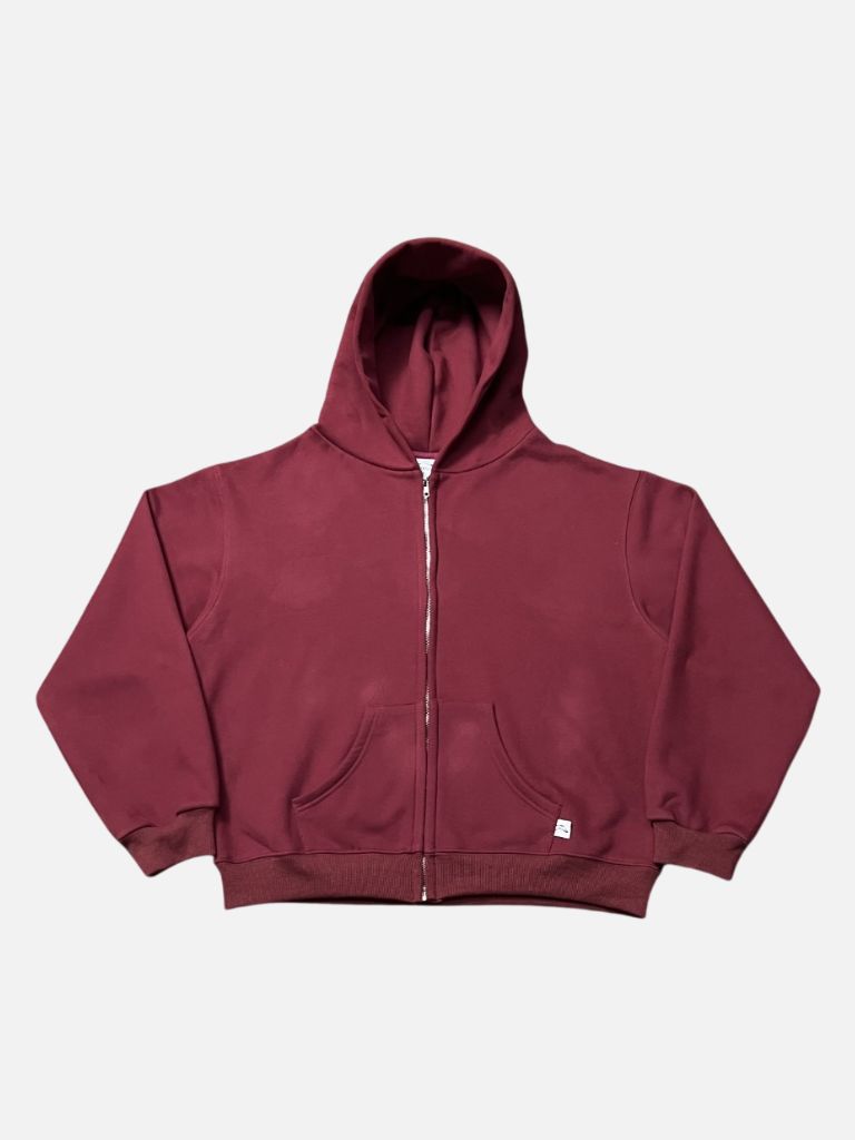 Akimbo Club Maroon Full-Zip Hoodie Akimbo Club Maroon Full-Zip Hoodie | Fragment Clothing