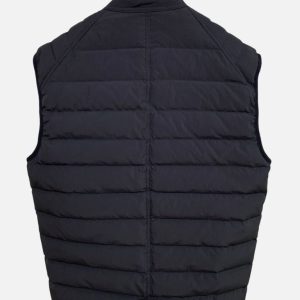 Acne Studios Black Quilted Nylon Zip Vest | Fragment Clothing - View 2