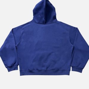 Akimbo Navy Blue Full-Zip Appliqué Logo Hoodie | Fragment Clothing