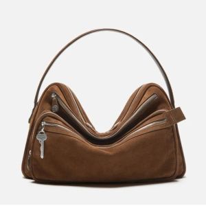 Camero Camera suede shoulder bag Brown | Fragment Clothing