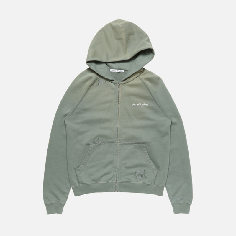 Mended fleece hoodie Slate Grey Mended fleece hoodie Slate Grey | Fragment Clothing