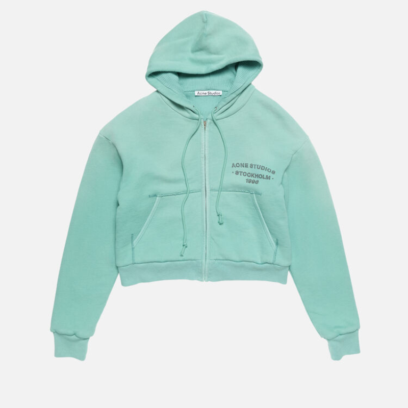 Sprayed zip hoodie Mint Green Sprayed zip hoodie Mint Green | Fragment Clothing