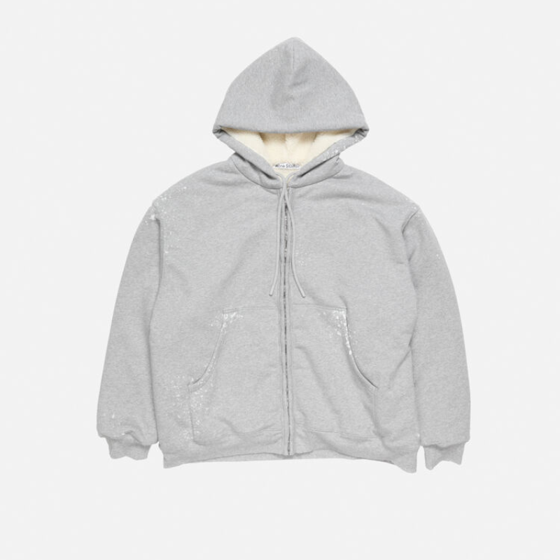 Vintage fleece logo hoodie Grey Vintage fleece logo hoodie Grey | Fragment Clothing