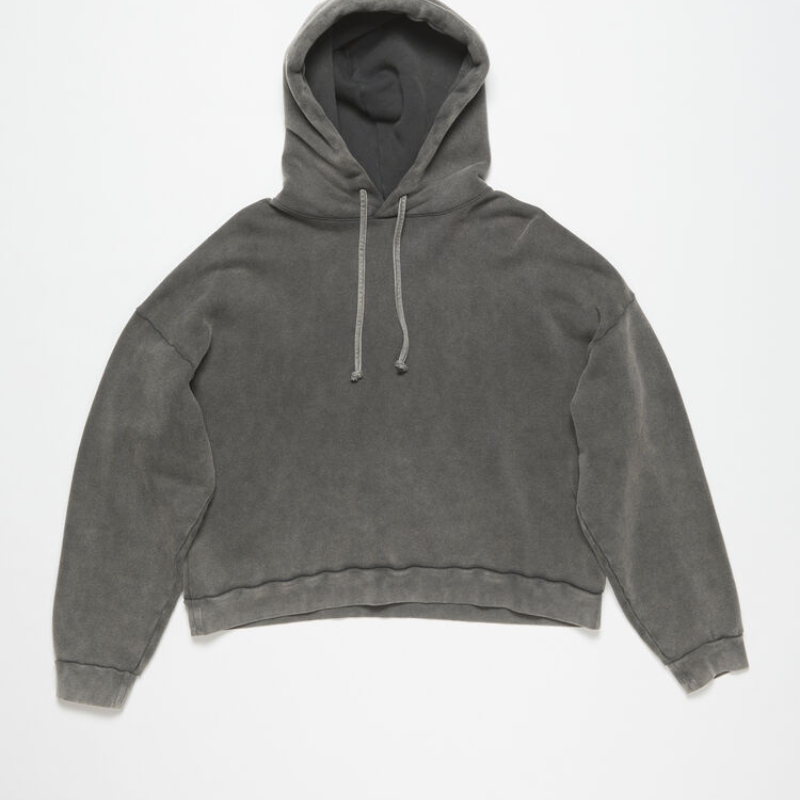 Rubber stamp logo hoodie Faded Black AUTO-DRAFT | Fragment Clothing