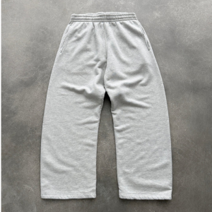 STRAIGHT-LEG SWEATPANTS - HEATHER GREY WHITE | Fragment Clothing