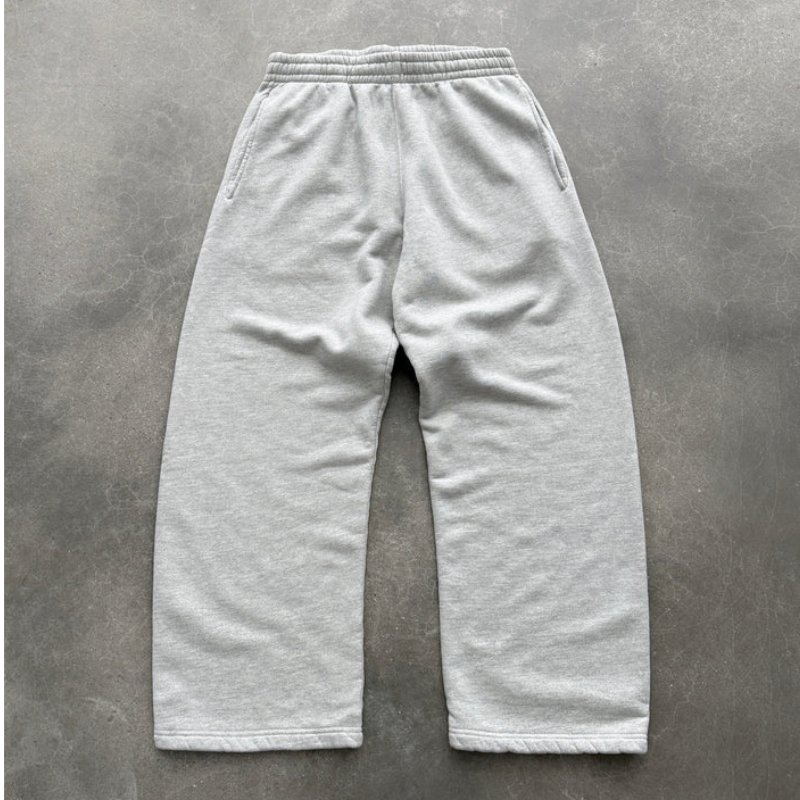 STRAIGHT-LEG SWEATPANTS - HEATHER GREY WHITE STRAIGHT-LEG SWEATPANTS - HEATHER GREY WHITE | Fragment Clothing