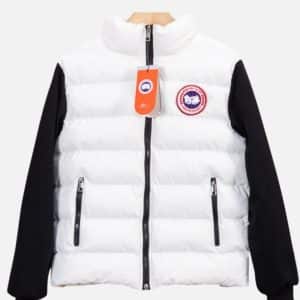 Canada Goose White/Black HyBridge Quilted Down Jacket | Fragment Clothing