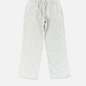 Akimbo Heather Grey Wide-Leg Sweatpants | Fragment Clothing