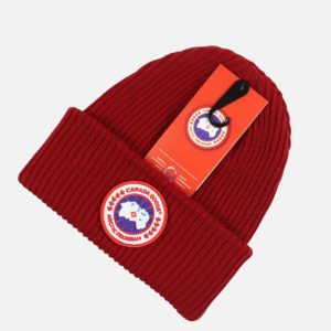Canada Goose Burgundy Knit Toque Beanie | Fragment Clothing