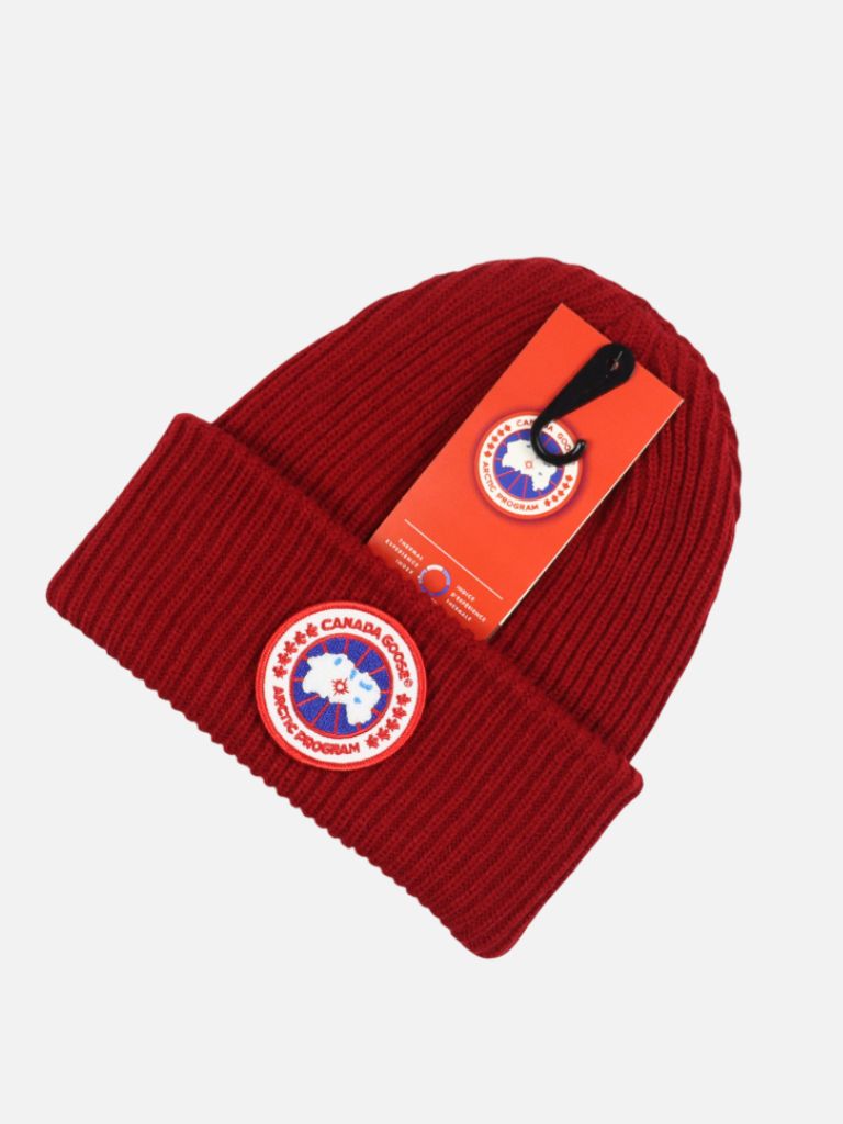 Canada Goose Burgundy Knit Toque Beanie Canada Goose Burgundy Knit Toque Beanie | Fragment Clothing