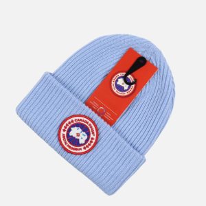 Canada Goose Baby Blue Knit Toque Beanie | Fragment Clothing