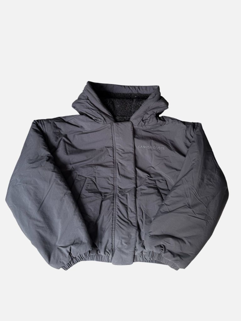 Canada Goose Black Reversible Sherpa-Lined Bomber Jacket Canada Goose Black Reversible Sherpa-Lined Bomber Jacket | Fragment Clothing