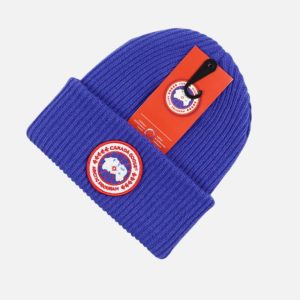 Canada Goose Royal Blue Knit Toque Beanie | Fragment Clothing