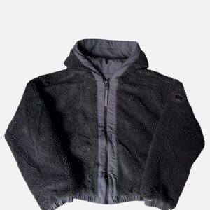 Canada Goose Black Reversible Sherpa-Lined Bomber Jacket | Fragment Clothing