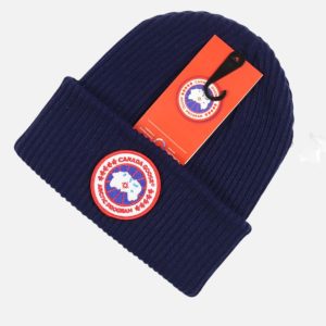 Canada Goose Navy Knit Toque Beanie | Fragment Clothing