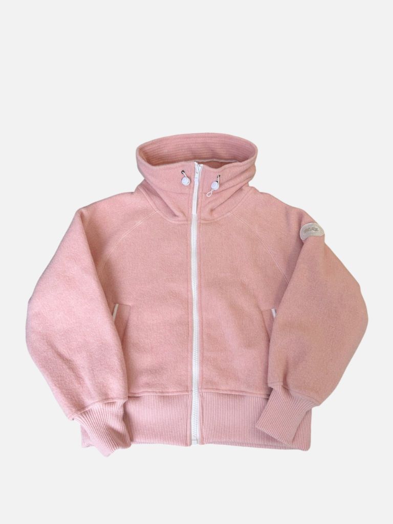 Canada Goose Light Pink Chilliwack Wool Fleece High-Neck Jacket Canada Goose Light Pink Chilliwack Wool Fleece High-Neck Jacket | Fragment Clothing