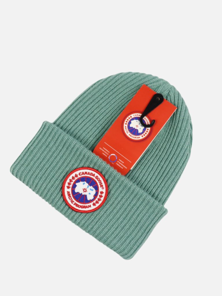 Canada Goose Sea Green Classic Logo Disc Beanie Canada Goose Sea Green Classic Logo Disc Beanie | Fragment Clothing
