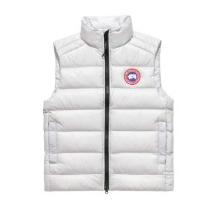 Canada Goose White Crofton Down Puffer Vest | Fragment Clothing