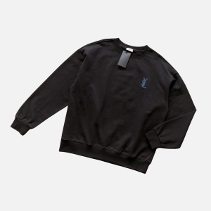 Black Cotton Round Neck Full Sleeves | Fragment Clothing