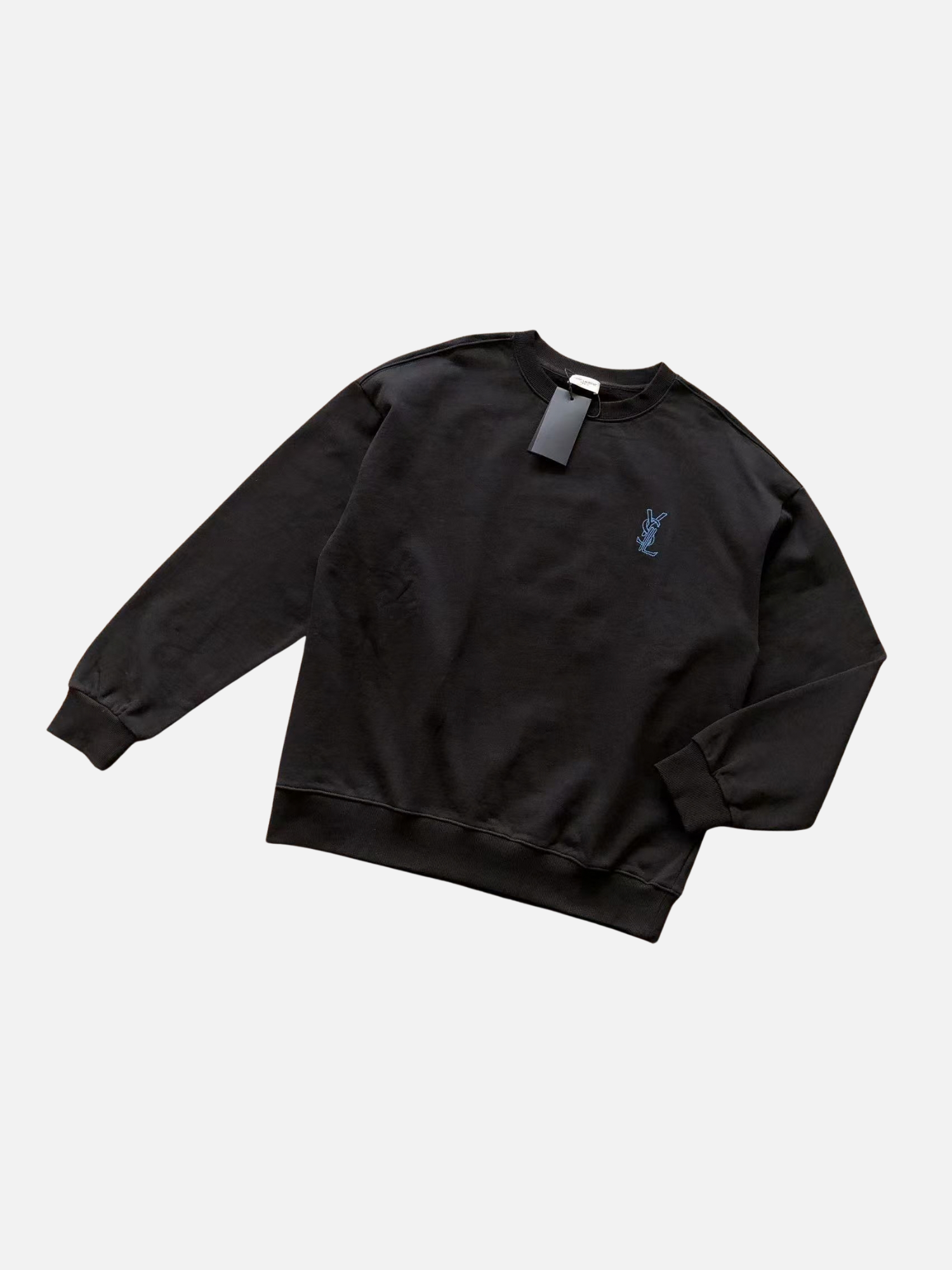Black Cotton Round Neck Full Sleeves Black Cotton Round Neck Full Sleeves | Fragment Clothing