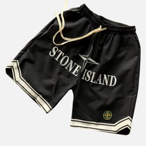 Stone Island Life Saver Black Short | Fragment Clothing