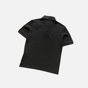 Charcoal Polo Shirt Black | Fragment Clothing - View 2