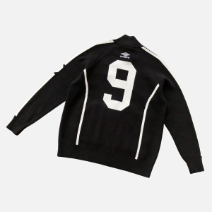 Supreme Umbro Zip Up Sweater Black | Fragment Clothing - View 2